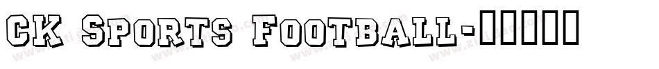 CK Sports Football字体转换